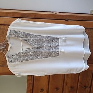 Light Cream Boho Sleeveless Top By Melissa Nepton